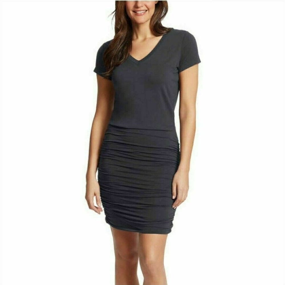 Jessica Simpson Soft Double Knit Ruched Dress
